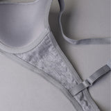 Reggiseno imbottito con ferretto - GRIGIO MELANGE - 1428