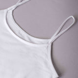 Canotta con spallina sottile - BIANCO - 1430