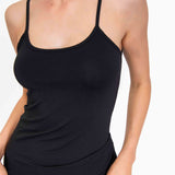 Canotta con spallina sottile - NERO - 1430