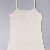 Canotta con spallina sottile - ECRU MELANGE - 1430