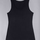 Canotta spalla larga, scollo tondo - NERO - 1438