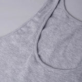 Canotta spalla larga, scollo tondo - GRIGIO MELANGE - 1438