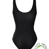 Body scollo a V con pizzo - NERO - 1448