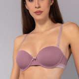 Reggiseno a fascia imbottito con ferretto in tessuto jacquard - MALVA - 1880