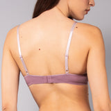 Reggiseno con coppe imbottite e ferretto in tessuto jacquard - MALVA - 1882