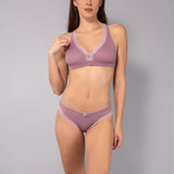 Reggiseno triangolo non imbottito senza ferretto in tessuto jacquard - MALVA - 1886