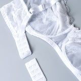 Reggiseno francese in pizzo senza ferretto, con regolatore supplementare - BIANCO - 2440