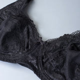 Reggiseno francese in pizzo senza ferretto, con regolatore supplementare - NERO - 2440