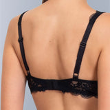 Reggiseno francese con ferretto e regolatore supplementare - NERO - 2442