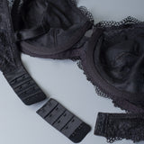 Reggiseno francese con ferretto e regolatore supplementare - NERO - 2442