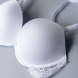 Push-up con coppe aria-gel, ferretto e spalline removibili - BIANCO - 2448