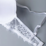 Push-up con coppe aria-gel, ferretto e spalline removibili - BIANCO - 2448
