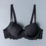 Reggiseno con coppe imbottite, ferretto e regolatore supplementare - NERO - 2452