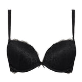 Push-up con coppe aria-gel, ferretto e spalline removibili - NERO - 2468