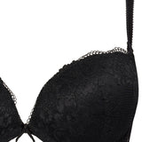 Push-up con coppe aria-gel, ferretto e spalline removibili - NERO - 2468