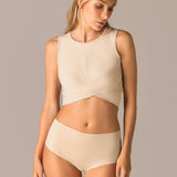 Slip alto taglio laser in cotone e pizzo - SKIN - 5119