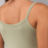 Canotta con Spalline Sottili in Modal - VERDE MILITARE - 6000