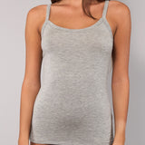 Canotta con Spalline Sottili in Modal - GRIGIO MELANGE - 6000