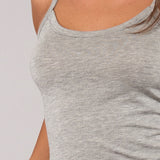 Canotta con Spalline Sottili in Modal - GRIGIO MELANGE - 6000