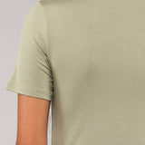 Maglia Manica Corta Girocollo in Modal - VERDE MILITARE - 6010