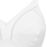 Reggiseno francese foderato in cotone, senza ferretto - BIANCO - 971