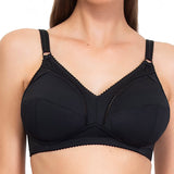 Reggiseno francese foderato in cotone, senza ferretto - NERO - 971