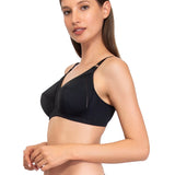 Reggiseno francese foderato in cotone, senza ferretto - NERO - 971