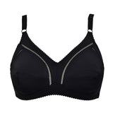 Reggiseno francese foderato in cotone, senza ferretto - NERO - 971