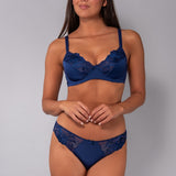 Reggiseno francese con ferretto - BLU - 7830