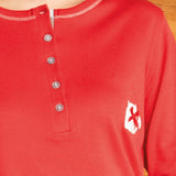 Pigiama serafino - ROSSO - 7 - ROSSO - DA15