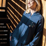 Tuta zip - DENIM MELANGE - 7 - DENIM MELANGE - SE14
