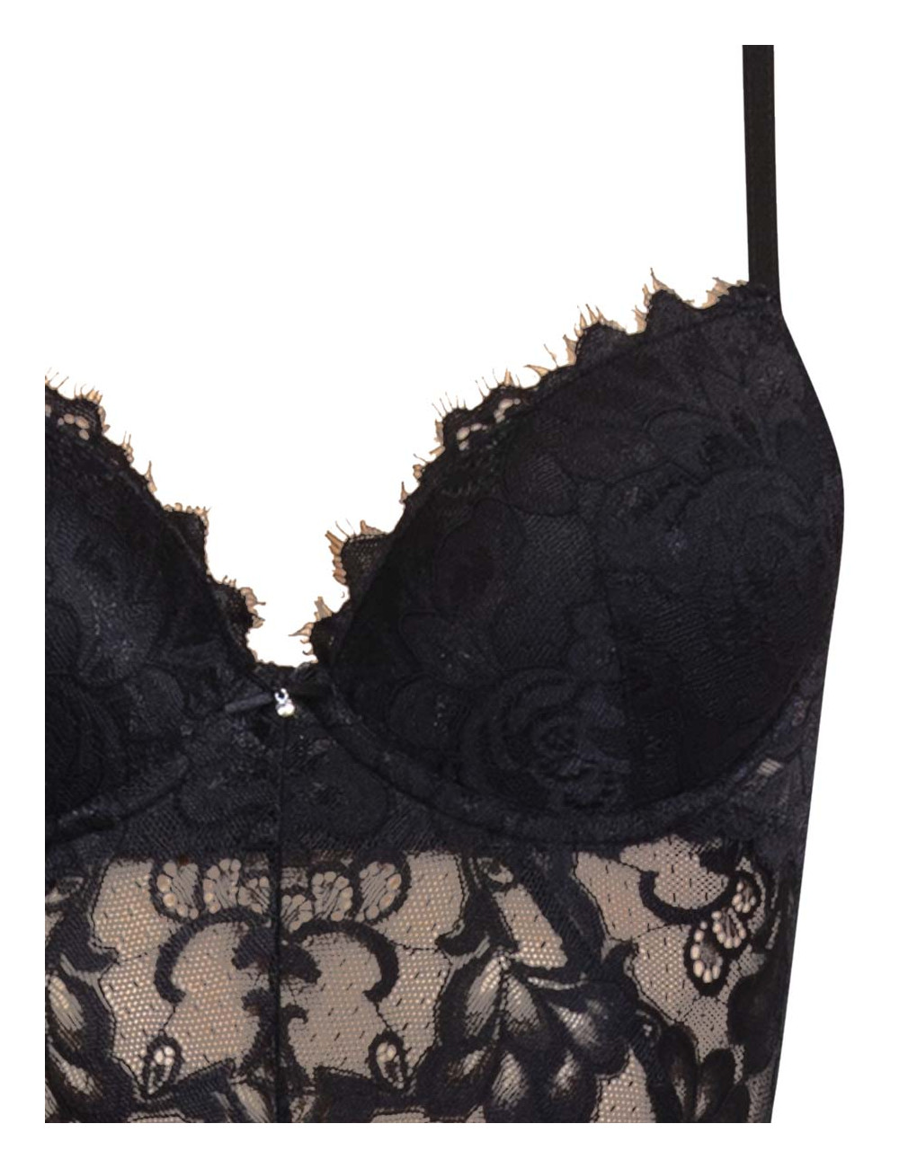 BRASSIERE CON COPPE IMBOTTITE IN MICROFIBRA E PIZZO - ART 110974 COMFORTBRA, Catalogo Ingrosso Abbigliamento e Biancheria