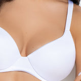 Reggiseno con coppe imbottite e ferretto invisibile - BIANCO - 1328