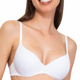 Reggiseno con coppe imbottite e ferretto invisibile - BIANCO - 1328