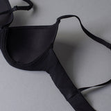 Reggiseno con coppe imbottite e ferretto invisibile - NERO - 1328