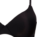 Reggiseno con coppe imbottite e ferretto invisibile - NERO - 1328