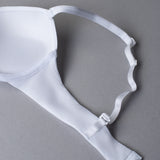 Push-up con coppe gel, ferretto invisibile e spalline removibili - BIANCO - 1344