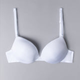 Push-up con coppe gel, ferretto invisibile e spalline removibili - BIANCO - 1344