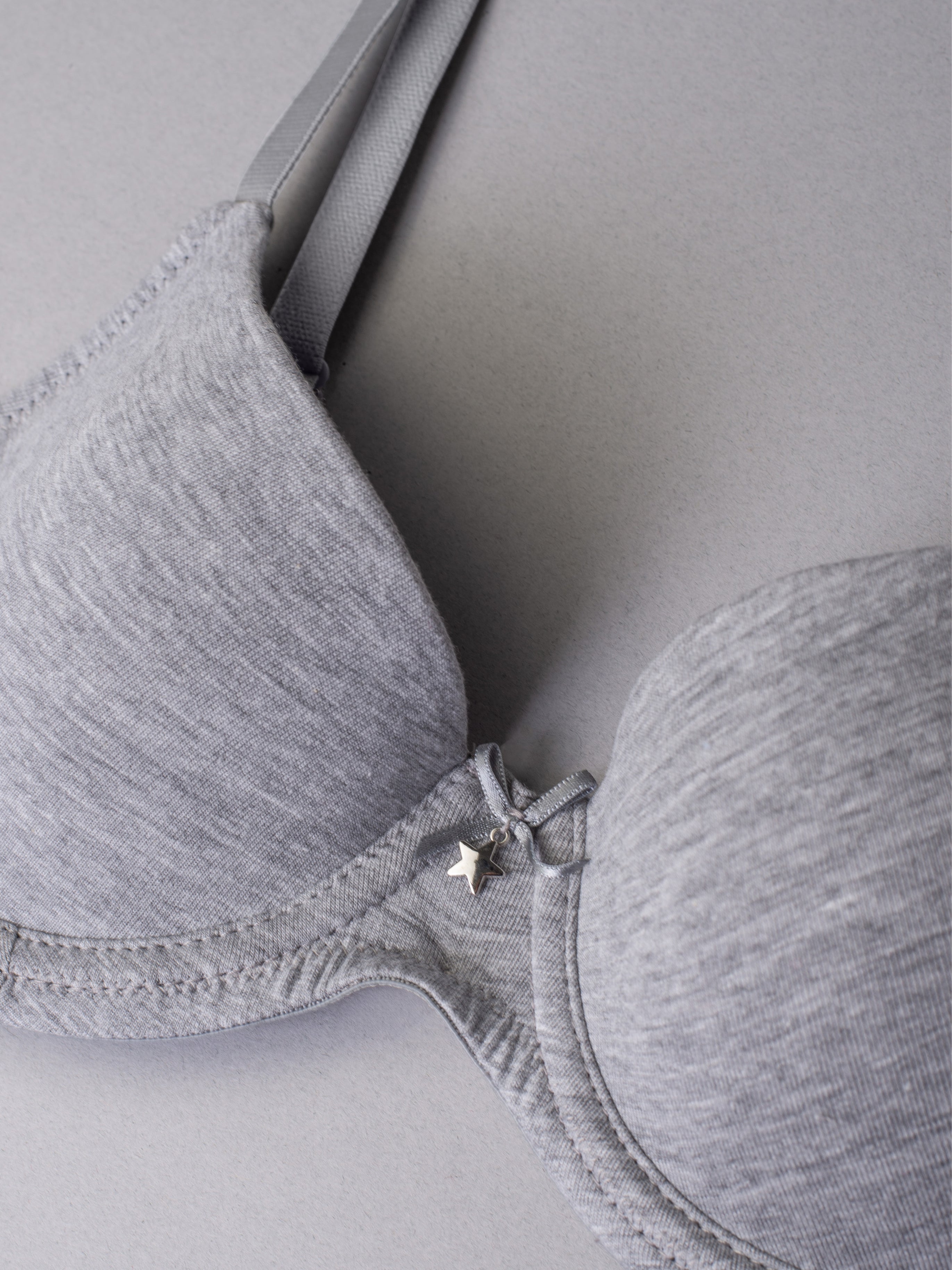 TRYLO Reggiseno Senza Ferretto In Cotone, Imbottito, Copertura Totale, Colore Pelle, Coppe Dalla C Alla I