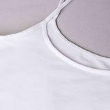 Canotta con spallina sottile - BIANCO - 1430