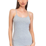 Canotta con spallina sottile - GRIGIO MELANGE - 1430