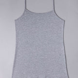 Canotta con spallina sottile - GRIGIO MELANGE - 1430