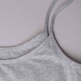Canotta con spallina sottile - GRIGIO MELANGE - 1430