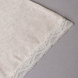 Canotta con spallina sottile e pizzo - ECRU MELANGE - 1432