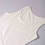 Canotta spalla larga, scollo tondo - ECRU MELANGE - 1438