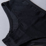 Culotte in cotone naturale - NERO - 1441