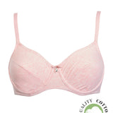 Reggiseno francese con ferretto - ROSA MELANGE - 1442