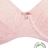 Reggiseno francese con ferretto - ROSA MELANGE - 1442