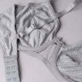 Reggiseno francese con ferretto - GRIGIO MELANGE - 1442