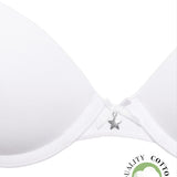 Push-up con coppe graduate e ferretto - BIANCO - 1444